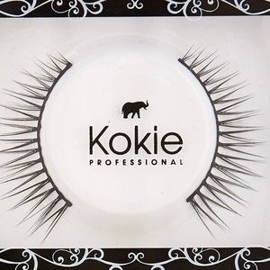 KOKIE high quality eyelash set w/adhesive NEW IN PKG FL666 black falsies
